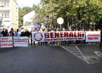 Štrajk u SKB-u Mostar: Hitne službe i onkologija jedini dostupni